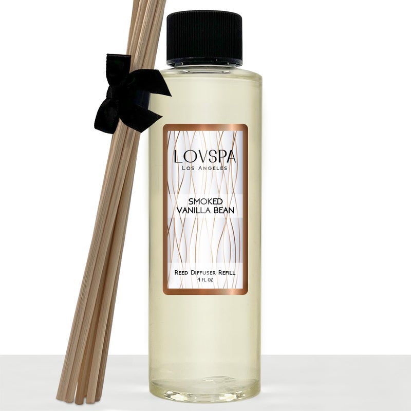 LOVSPA Smoked Vanilla Diffuser Oil - Luxury Essential Oils for Diffuser Refill & Air Freshener Room Spray - Long-Lasting & Natural Home Fragrance, Scented Oil for Diffusers, USA Made, 4oz - Image 1